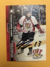 Gabriel Paquin Bourdeau Signed Baie Comeau Drakkar QMJHL Card San Jose Sharks 1