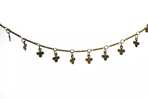 Kleeblatt Tropfen Glied unvollendete Kette Halskette Armband Kette - 1 Fuß - PCH09 - Bild 1 von 3