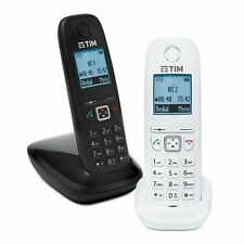 TELEFONO CORDLESS TIM GIGASET A540 Facile Mini Duo kit 2 telefoni Bianco-Nero 2