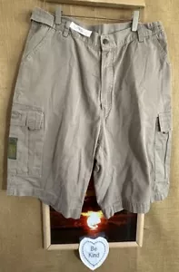 Pantalones cortos cargo Camel Trophy Adventure Wear para hombre color tostado 35 W planos sólidos relajados tailandeses - Imagen 1 de 6