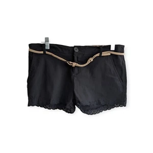 Ambiance Apparel Black Chino Shorts Womens M - Picture 1 of 7