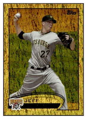 2012 Topps #71 Jeff Karstens Gold Sparkle - Image 1 of 2