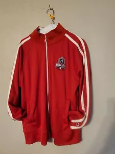 Walt Disney World Retro Vintage Style Track Jacket 2007 MARATHON Men SZ L - Picture 1 of 8