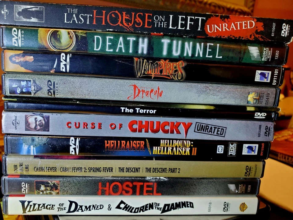 Vintage Monster/Horror Cult Movies DVD's Lot Of 10 Foto 1 de 1