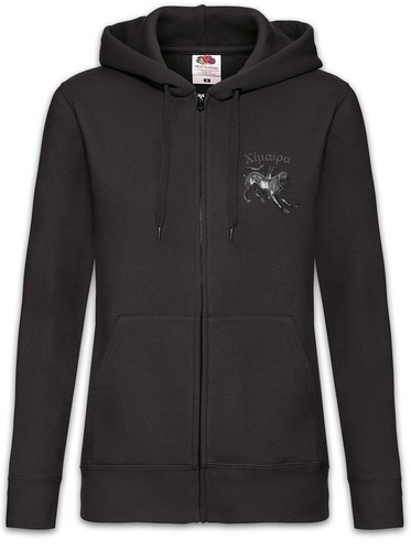 LOEWE Felpa con cappuccio donna Chimera con cerniera chimera demone manticora presa leone mitologia leone