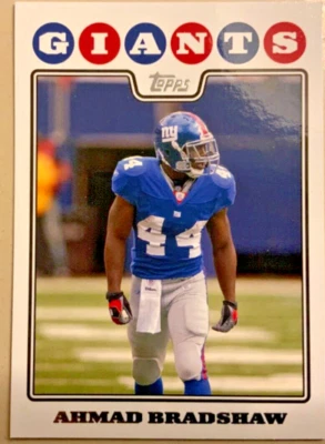 2008 Topps - #110 Ahmad Bradshaw - Image 1 of 2