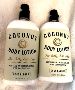 2 - home & body co coconut SILKY Olive oil & shea butter body lotion 27 oz each