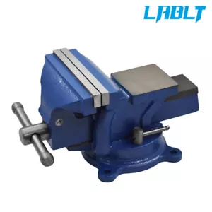 LABLT Bench Vise W/ Anvil Swivel 4in Locking Base Tabletop Clamp Heavy Steel - Picture 1 of 12
