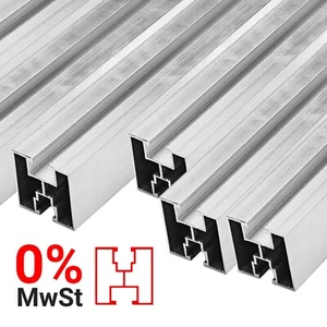 Perfil solar de aluminio 100m 40x40 carril solar fotovoltaico perfil de montaje BV ranura 8 y 10 - Imagen 1 de 7