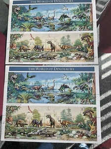 US Postage Stamps, The World of Dinosaurs, NEW, .32. 2 sheets - Picture 1 of 1