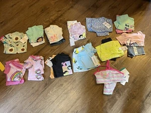 NWT Infant Baby Girls Size 12-18 Months Spring / Summer Outfits~Lot of 25~Disney - Picture 1 of 4