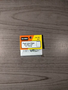 DU-BRO FUEL LINE CLIPS FOR MEDIUM 3/32" ID TUBING (PACKAGE OF 4 )( CAT. # 677 ) - Picture 1 of 1
