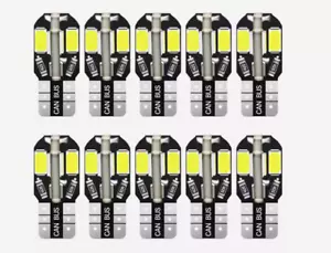 2/4/10PCS W5W T10 LED Bulbs Canbus 5730 8SMD 12V 6000K 194 168 LED Interior RRR - Picture 1 of 5