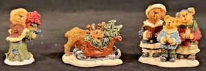 Boyds Bearly-Built Villages "Kringle's Village" Set of 3 Bears -- NIB - Picture 1 of 5