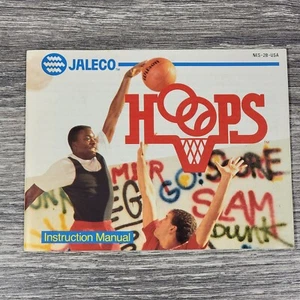 Nintendo NES Hoops Basketball MANUAL ONLY! Video Game Replacement Part OEM 1989 - Picture 1 of 12