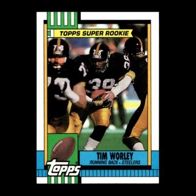 Tim Worley 1990 Topps Pittsburgh Steelers #175 R329K 3 - Image 1 of 2