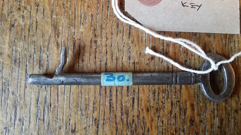ANTIQUE KEY - SKELETON KEY -EX. SHUTTLEWORTH COLLECTION Cover