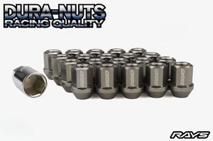VOLK RACING RAYS L32 32MM DURA WHEELS LOCK LUG NUTS 12X1.5 RIM GUN METAL SHORT - Picture 1 of 2