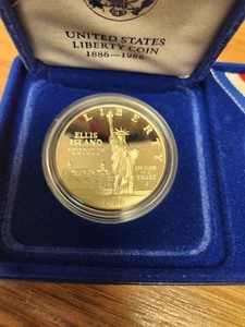 UNITED STATES 1986 S ELLIS ISLAND ONE DOLLAR (PSL037298) - Picture 1 of 3