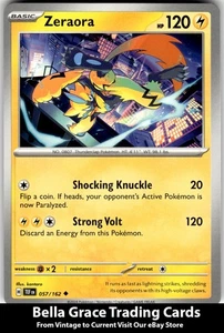 Zeraora #057/162 SV05: Temporal Forces Pokemon Uncommon - Picture 1 of 2