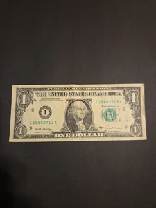  JULY 13 1966 BIRTHDAY Note $1 One Dollar Bill I196607Q3A - Picture 1 of 2