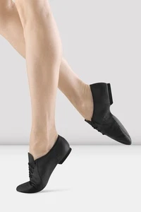 Bloch Dance Jazzsoft Split Sole Lace-Up Leather Jazz Shoe Size 7.5 - Picture 1 of 10