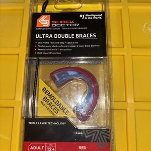 Shock Doctor Adult Ultra Double Remoldable Braces Mouthguard Brand New - Picture 1 of 5