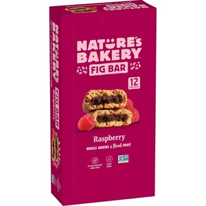 Barras de higo de trigo integral Nature’s Bakery frambuesa 12 paquetes dobles vegano sin OGM - Imagen 1 de 7