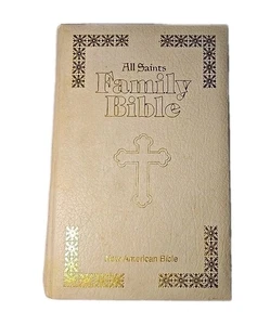 New American Bible All Saints Family Bible 1986 Pope John Paul II Leather Large - Foto 1 di 6