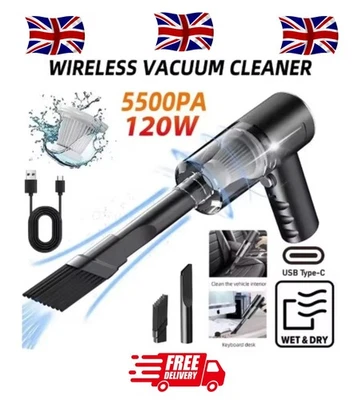 Clearance_Portable Wireless Car Vacuum Cleaner Wireless Vacuum Cleaner Dual 120W - Image 1 of 3
