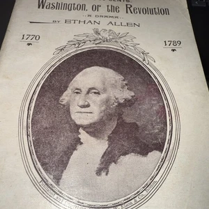 Washington oder die Revolution Ein Drama Buch signiert vom Künstler Ethan Allen 1894 - Bild 1 von 8