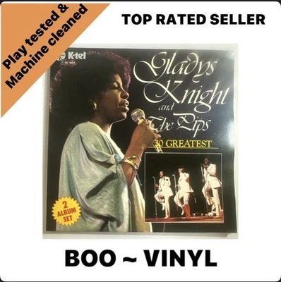 Gladys Knight and The Pips - 30 Greatest - Double Vinyl Record LP EX / EX  Con - Image 1 of 4