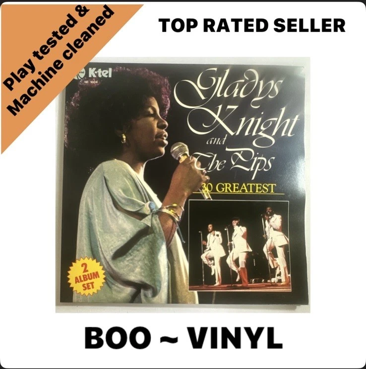 Gladys Knight and The Pips - 30 Greatest - Double Vinyl Record LP EX / EX  Con - Image 1 of 4