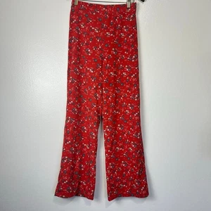 JAPNA Floral Wide Leg Hose Small Damen fließend Boho Freizeit Blumen - Bild 1 von 11