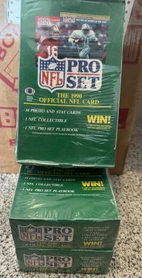 Lote de 3 - 1990 Pro Set Serie 1 Fútbol Caja de Cera Sellada de Fábrica Foto 1 de 2