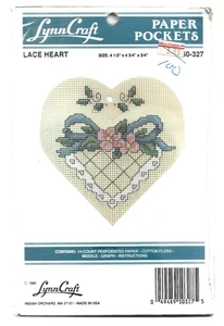 Lynn Craft Paper Pockets Lace Heart - Picture 1 of 1
