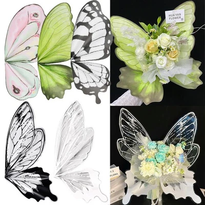 Butterfly Flower Wrapping Paper Wedding Birthday Party Decor20/40Pcs Opp ^ - Image 1 of 4