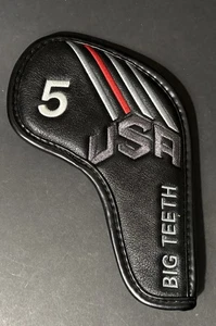 Big Teeth USA Universal "5" Iron Headcover ricambio copertura mazza da golf - Foto 1 di 3