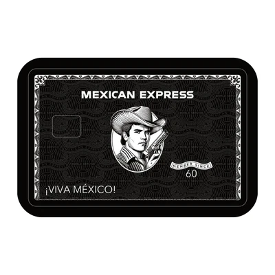 CCWRAPS Mexican Express Chalino Debit Card Skin Mexican Express Credit Card Sticker