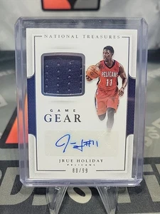 2016-17 PANINI NATIONAL TREASURES GAME GEAR JRUE HOLIDAY JERSEY AUTO /99 - Picture 1 of 2