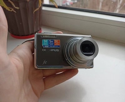 🔥Olympus FE-5035 Brown 14.0MP digital compact camera🔥WORKing FULL Set READ!🔥 - Image 1 of 4