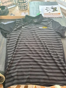 App Appalachian State Shirt Mens Large NCAA College Football Nike Dri Fit Polo - Picture 1 of 4