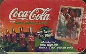 1996 METALLIC IMPRESSIONS COKE AROUND THE WORLD TIN FACTORY SET - Picture 1 of 1