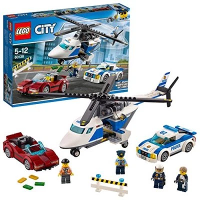 LEGO City police helicopter and police car 60138 NEW from Japan - Image 1 of 4