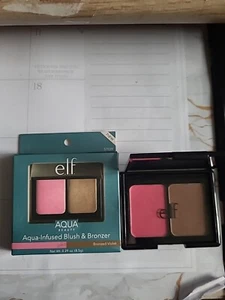 ELF Aqua Beauty Aqua-Infused Blush & Bronzer in Bronzed Violet Full Size- New - Picture 1 of 5