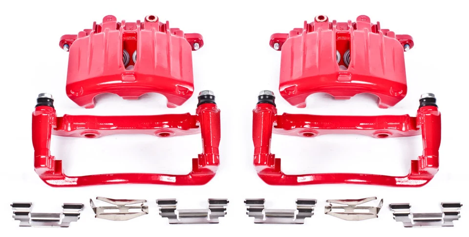 Силовой стопор для задних красных суппортов 02–06 Cadillac Escalade с кронштейнами — пара — psb - Изображение 1 из 1