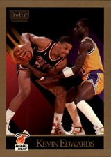 1990-91 SkyBox Miami Heat Basketball Card #146 Kevin Edwards
