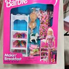 Barbie Makin Breakfast Dress N Play Cat Food Fashion Accessories 1996 Sealed B53