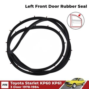 LH Front Door Rubber Weatherstrip Fit Toyota Starlet KP60 KP62 3D SED 1978-84 EZ - Picture 1 of 5