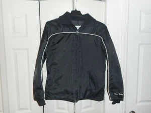 Vintage 90s Sno Rider Women's Black Snow Mobile Jacket Quilted Lined Size 14 USA - Picture 1 of 5